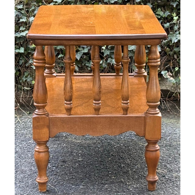 American Vintage Ethan Allen Early American Tiered End Tables For Sale - Image 3 of 7