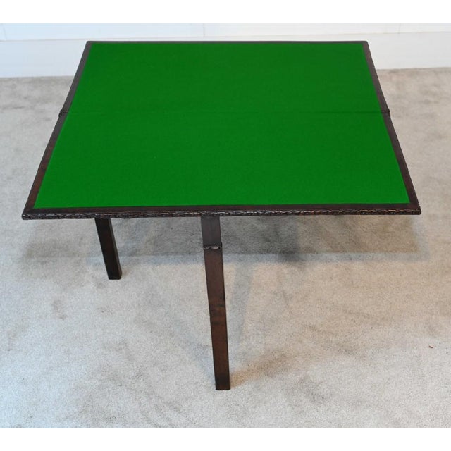 George III Mahogany Games Table Card, 1880s For Sale - Image 10 of 11