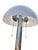 Vintage Mid Century Modern Mushroom Style Dome Table Lamp in Chrome White top with chrome and mirror/black base Plug in