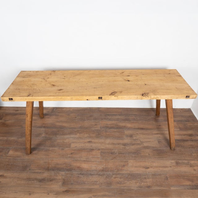 Rustic Early 20th Century Rustic Hardwood Console Table For Sale - Image 3 of 13