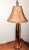 Signed Mid-Century Artillery Shell Lamp With Equally Interesting Shade and Finial For Sale - Image 10 of 11
