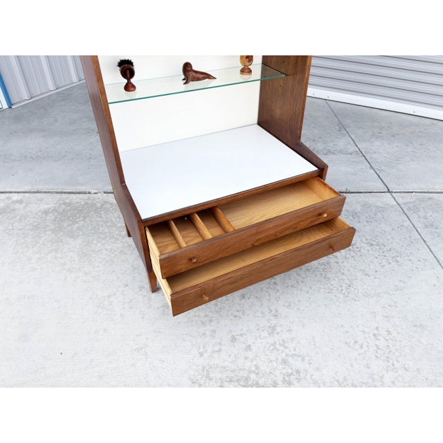 1960s Mid Century Walnut Cabinet by Kipp Stewart for Glenn of California, Attributed For Sale - Image 9 of 10