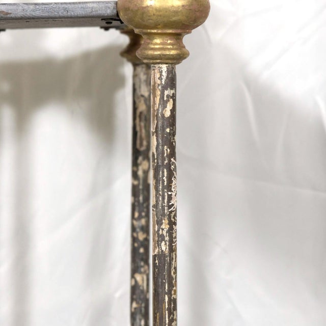 Bespoke French Industrial Étagère With 19th Century Giltwood Fragments For Sale - Image 12 of 17