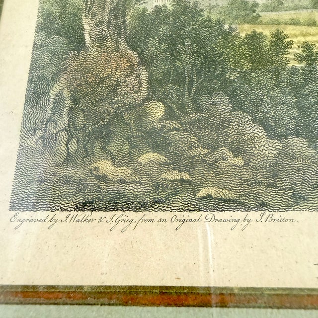Antique Copper Plate Engraving – “Marlborough” by Greig & Walker After J Britton For Sale In Philadelphia - Image 6 of 13