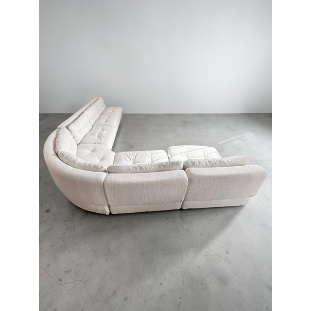 Modular Sofa in Ecru Bouclé Linen from Saporiti Italia, 1970 For Sale - Image 11 of 14