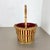 1960s Minimalistic Bamboo Metal Planter in the style of Matégot, France, 1960s For Sale - Image 5 of 18