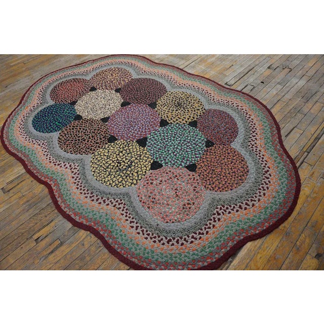 Early 20th Century American Braided Rug ( 5'2'' x 8' - 157 x 244 ) General Rug Type: North & South American Specific Rug...