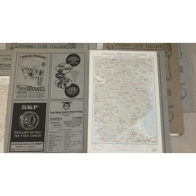 Bond Opera Cartographic, International Atlas of the Italian Touring Club with Dedication by Benito Mussolini, Italy 1927, Set of 9 For Sale - Image 15 of 18
