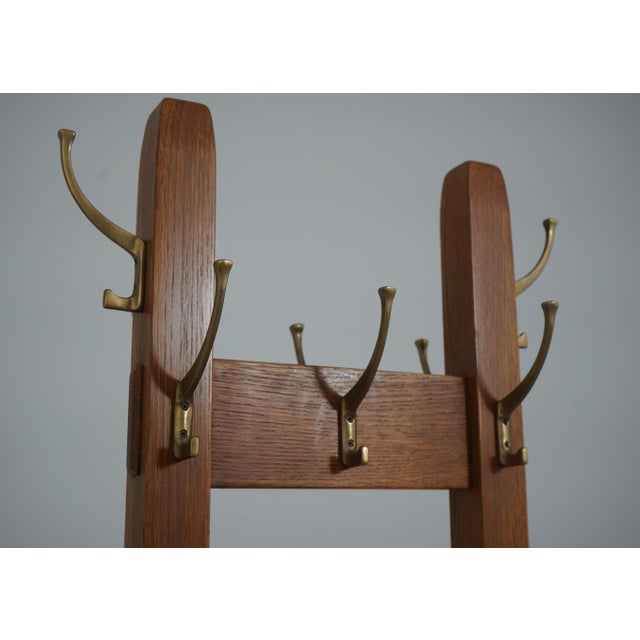 Stickley Mission Oak Coat Rack Hall Tree For Sale In Philadelphia - Image 6 of 9