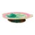 Antique Victorian Majolica Oval Pedestal Dish With Botanical & Greek Key Motif For Sale