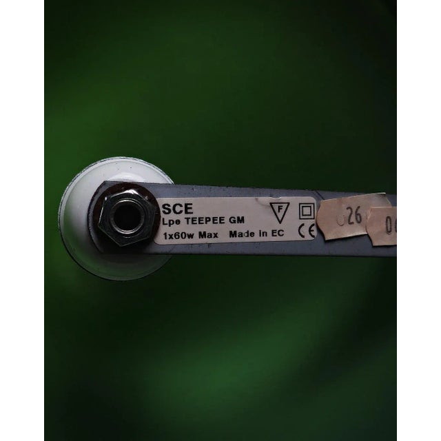 Vintage Table Lamp in Glass and Metal, 1990 For Sale - Image 10 of 12