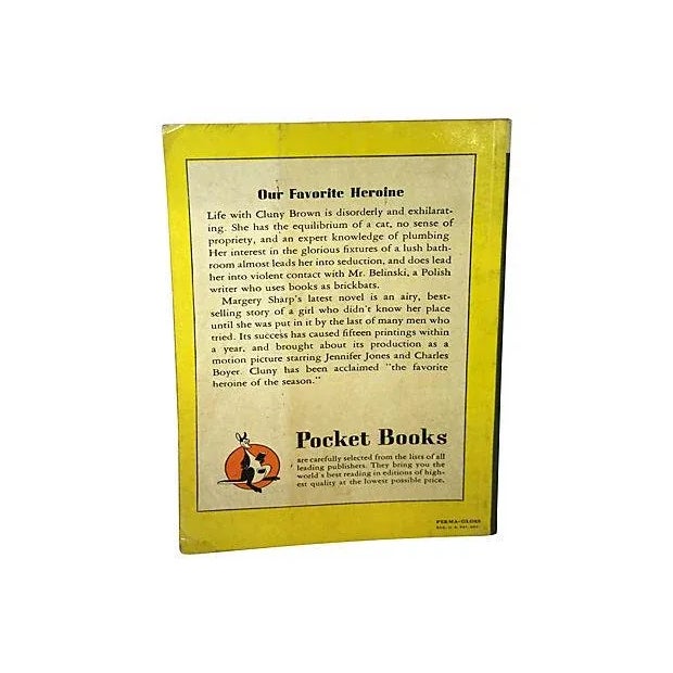 Cluny Brown by Margery Sharp. New York: Pocket Book, 1946. First Pocket Book printing. No., 152.059.509 softcover, 252...