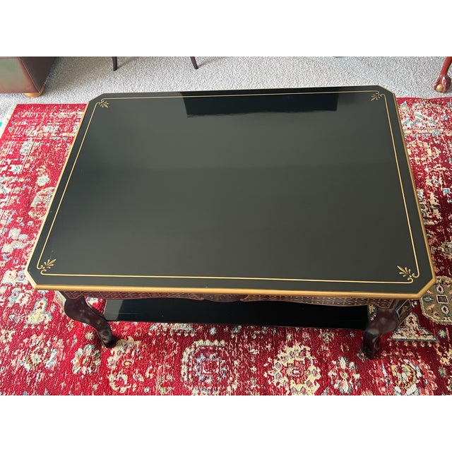 One of a Kind Hand Painted Coffee Table For Sale - Image 11 of 15