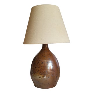 Pyrite Stoneware Lamp by Bodin La Borne, 1970s For Sale
