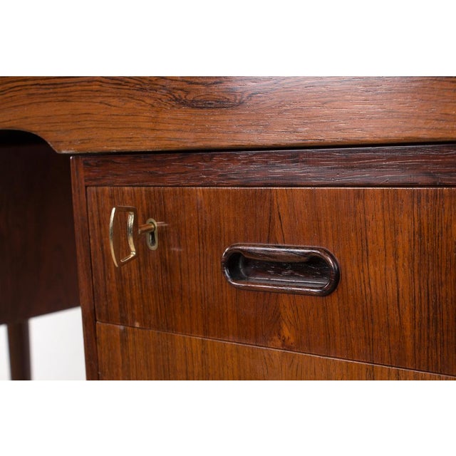 Brown Rosewood Desk by Arne Vodder for Sibast, 1960s For Sale - Image 8 of 18