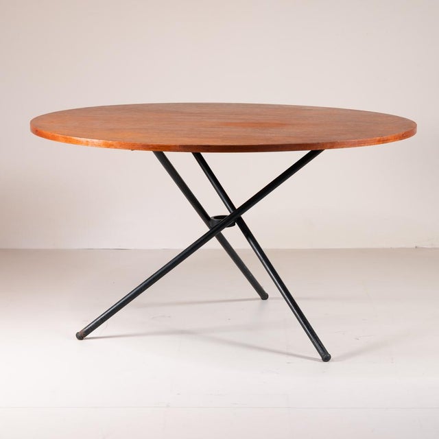 Round Table in Wood and Metal For Sale - Image 14 of 18