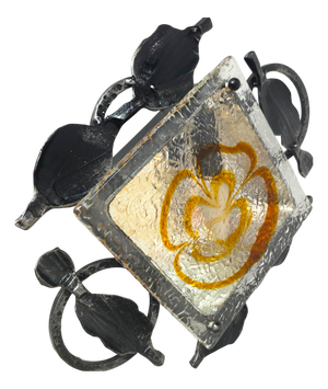 Mid-Century Brutalist Murano Glass Wall Light by Tom Ahlström & Hans Ehrlich, 1960s