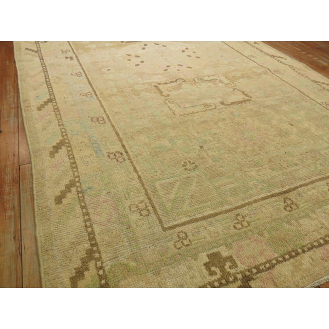 Pastel Antique Khotan Rug with Camel Background For Sale - Image 11 of 18