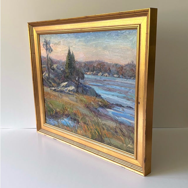 American "Cohasett Inlet" Oil on Canvas Painting by John Kilroy For Sale - Image 3 of 8