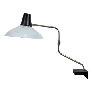 Industrial Grey Factory Office Desk Lamp from Elektrosvit, 1970s For Sale