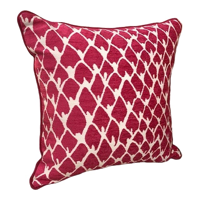 Stroheim Guinea Fuchsia Accent Pillow For Sale
