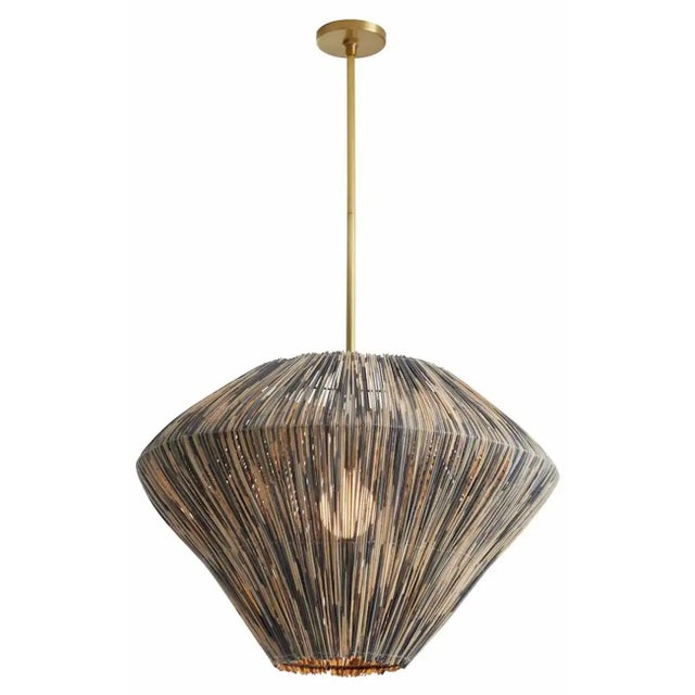 The Landra presents a construction that is elemental in the way it connects us to nature. An antique brass iron frame...