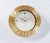 Luxor table clock with rotating time zone bezel, atisa advertising. Manual 8-day winding. Switzerland, 1960s origin...