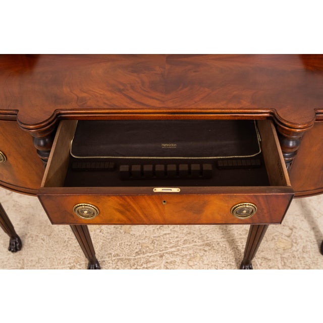 Wood 1990s Henredon Empire Style Figural Mahogany Sideboard For Sale - Image 7 of 18