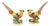 Vintage Folk Art Pheasant Figurines- A Pair For Sale