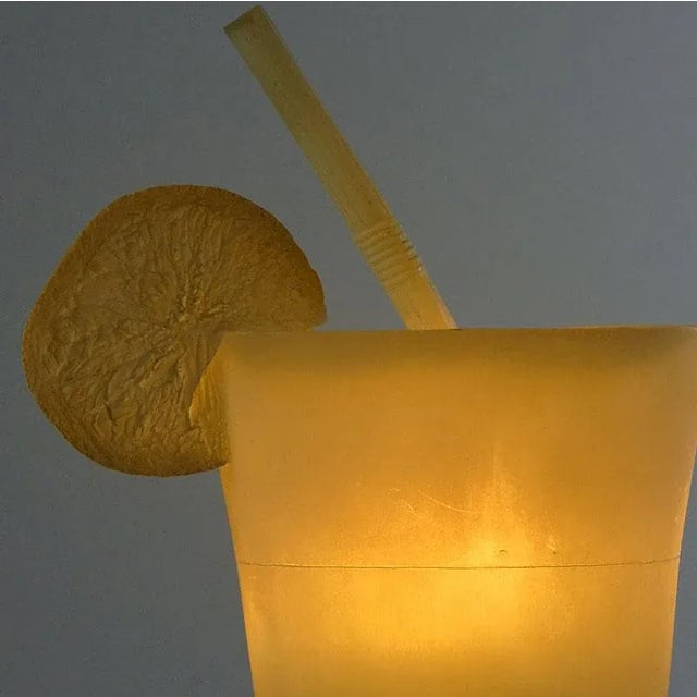 Plastic Postmodern Cocktail Shape Table Lamp, Spain, 1980s For Sale - Image 7 of 10