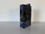 Ceramic 1989 Vintage Blue Glazed Geometric Bottle-Shaped Studio Pottery Vase, Signed For Sale - Image 7 of 12