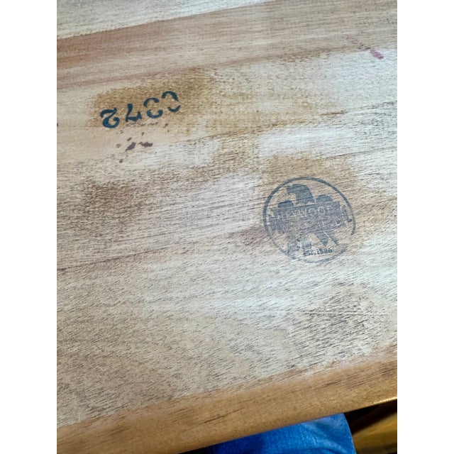 Pair of Restored Heywood Wakefield End Tables - Champagne For Sale - Image 9 of 9