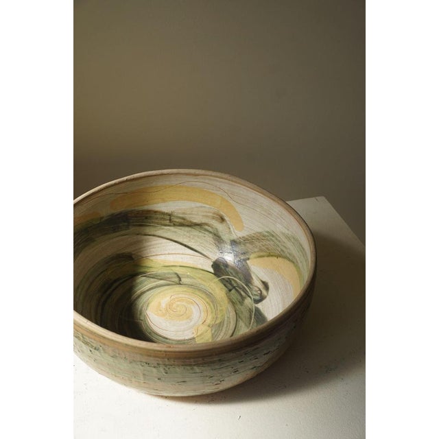1980s Mid Century Ceramic Bowl by Hanne Schneider for Axel Salto, 1988 For Sale - Image 5 of 6