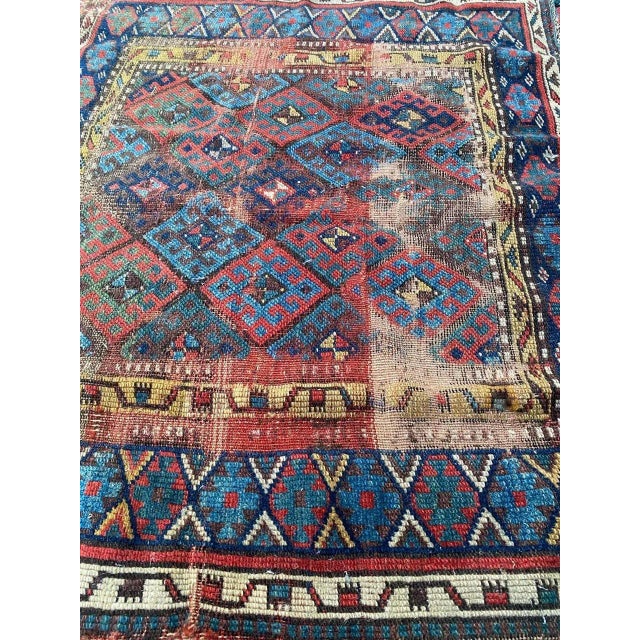 Antique Tribal Shahsavand Horse Cover Rug For Sale - Image 13 of 16