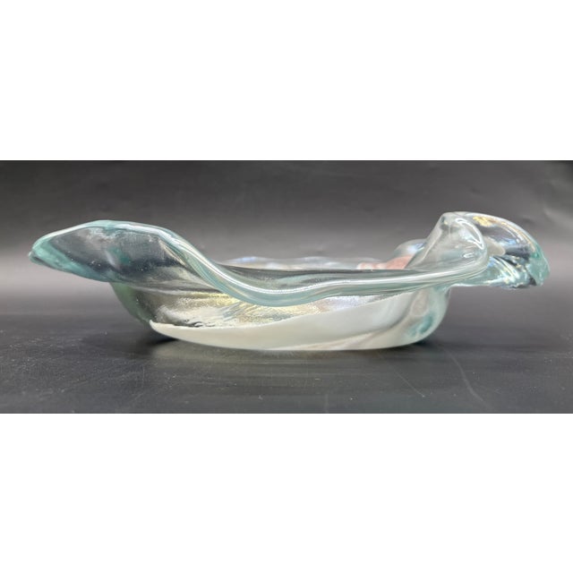 1970s Vintage Iridescent Glass Bowl by Hans Jürgen Richartz for Mathildenhütte, 1970s For Sale - Image 5 of 16