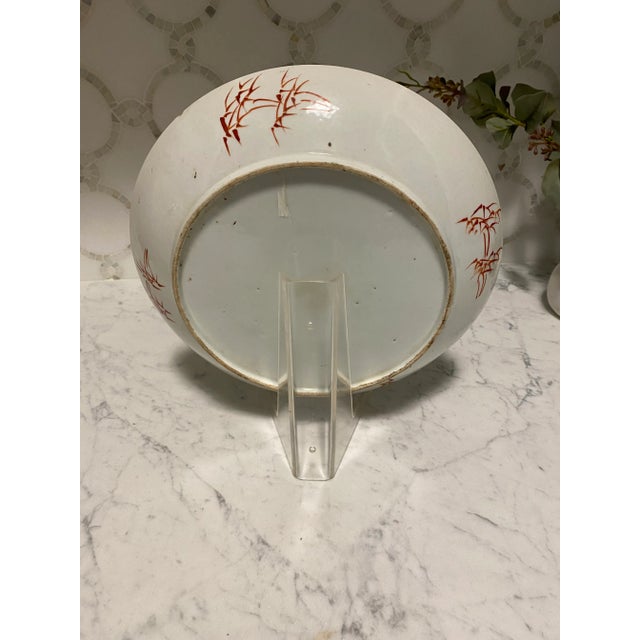 Antique 19th Century Hand- Painted Chinese Plate For Sale - Image 4 of 6