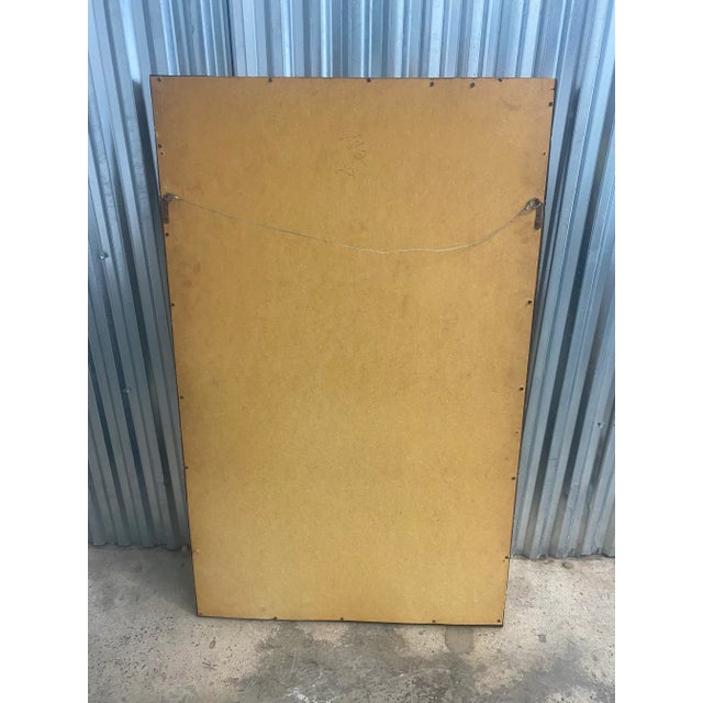 1960s Hollywood Regency Greek Key Faux Bamboo Wall Mirror For Sale - Image 11 of 12