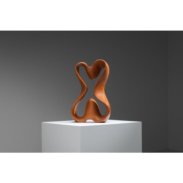 1960s Unknown, Abstract Sculpture with Organic Flowing Curves, 1960s, Teak For Sale - Image 5 of 18