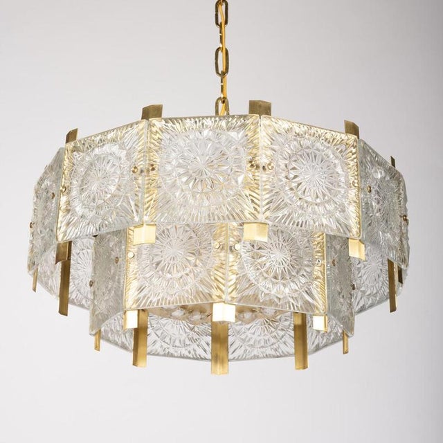 Chandelier from Kamenický Šenov, 1970s For Sale - Image 3 of 8