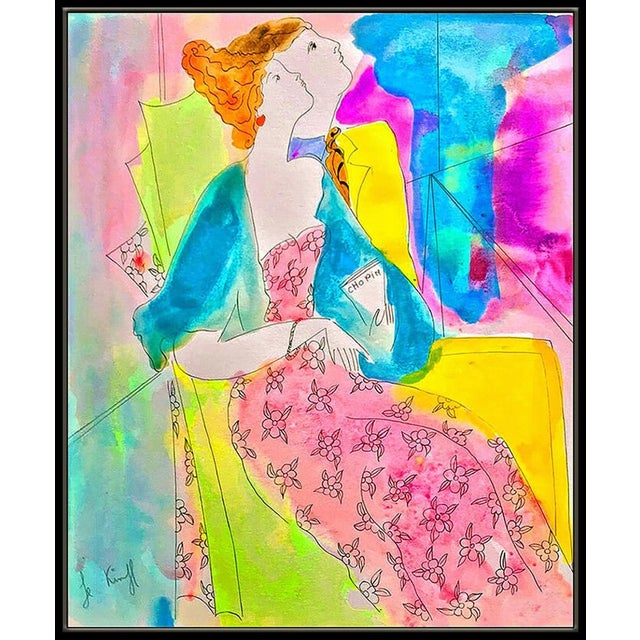 Message us to inquire about custom framing options! (Included for free with every purchase) This painting is of impressive...