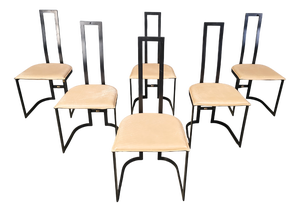 Postmodern Dining Chairs by Gastone Rinaldi for Thema, Italy, 1980s, Set of 6
