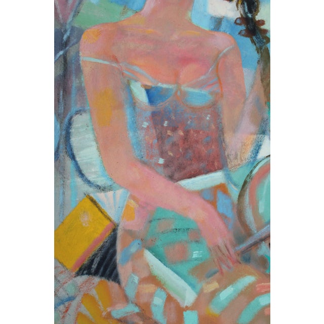 Uldis Krauze, Let the Melody Play, 2022, Oil on Cardboard, in Good conditions. Designed from 2000 This piece has an...