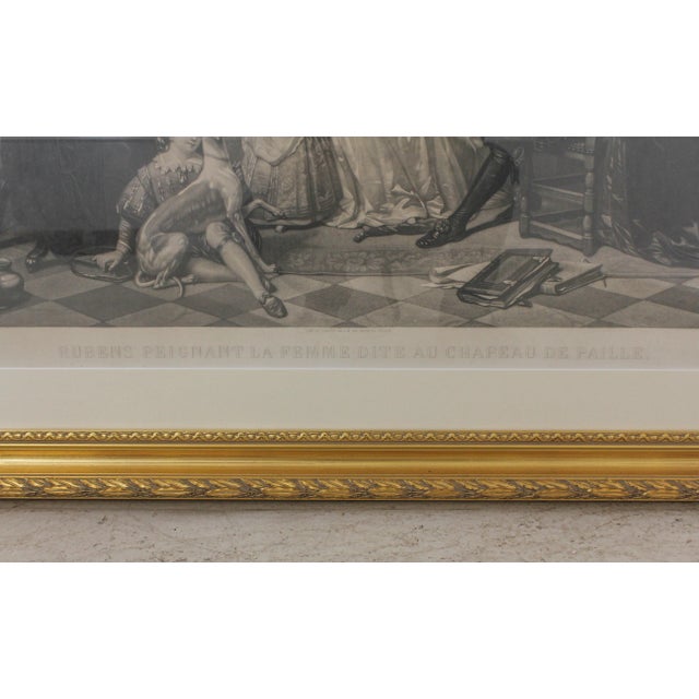 Vintage 19th Century French Interior Room Scene Engraving For Sale - Image 10 of 12