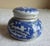 Antique Rare Magda Toilet Cream Porcelain Jar Blue & White the Magda Co Chemists Chicago For Sale - Image 4 of 8