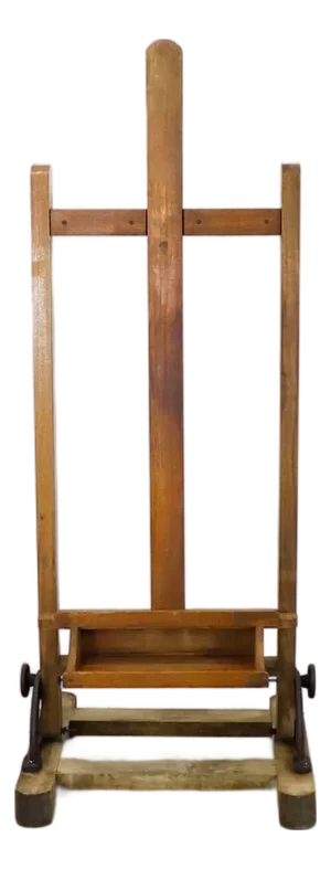 Mexican Early 1950 Wood Adjustable Artist Easel