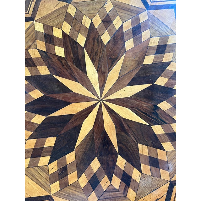 Brown 19th Century Italian Sorrento Inlaid Side Table For Sale - Image 8 of 12