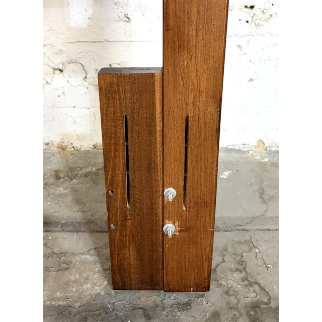 Late 20th Century Cherry Paneled Queen/Full Size Headboard With Turned Posts For Sale - Image 11 of 13