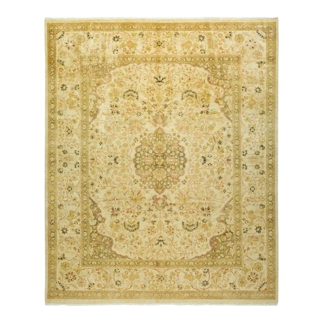 Mogul Collection Hand-Knotted Area Rug - Ivory Collection 8' 1" X 9' 10" For Sale - Image 10 of 10