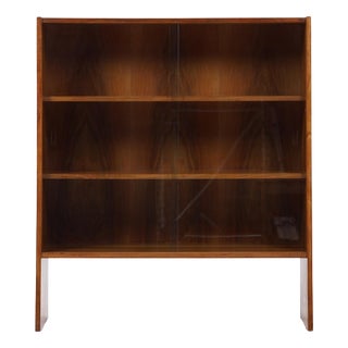Small Mid-Century Walnut Bookcase, 1960s For Sale