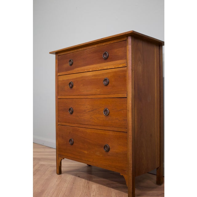 Antique Edwardian Oak Tallboy Chest of Drawers, 1910s For Sale - Image 5 of 9